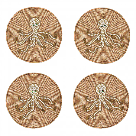 Octopus Set of Four Coasters