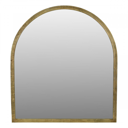 Arched Window Mirror in Brass